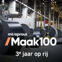 3rd year in a row one of the top 100 best performing manufacturers in the Netherlands